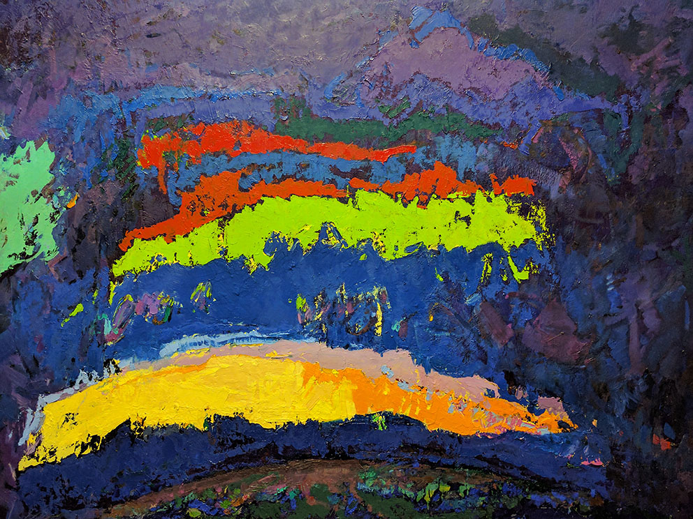 «На заході сонця». 2017. Полотно, олія